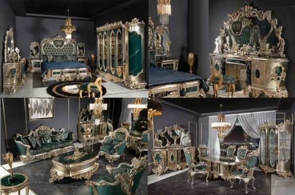 Majestic Royal Luxury Carved Furniture Set - Image 7